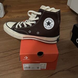 Converse High Top Sneakers 70s in Brown and White